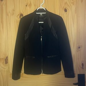 Black Jessica Jacket (4 / small) with leather details